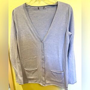 Eddie Bauer Cardigan Sweater Size M Blue